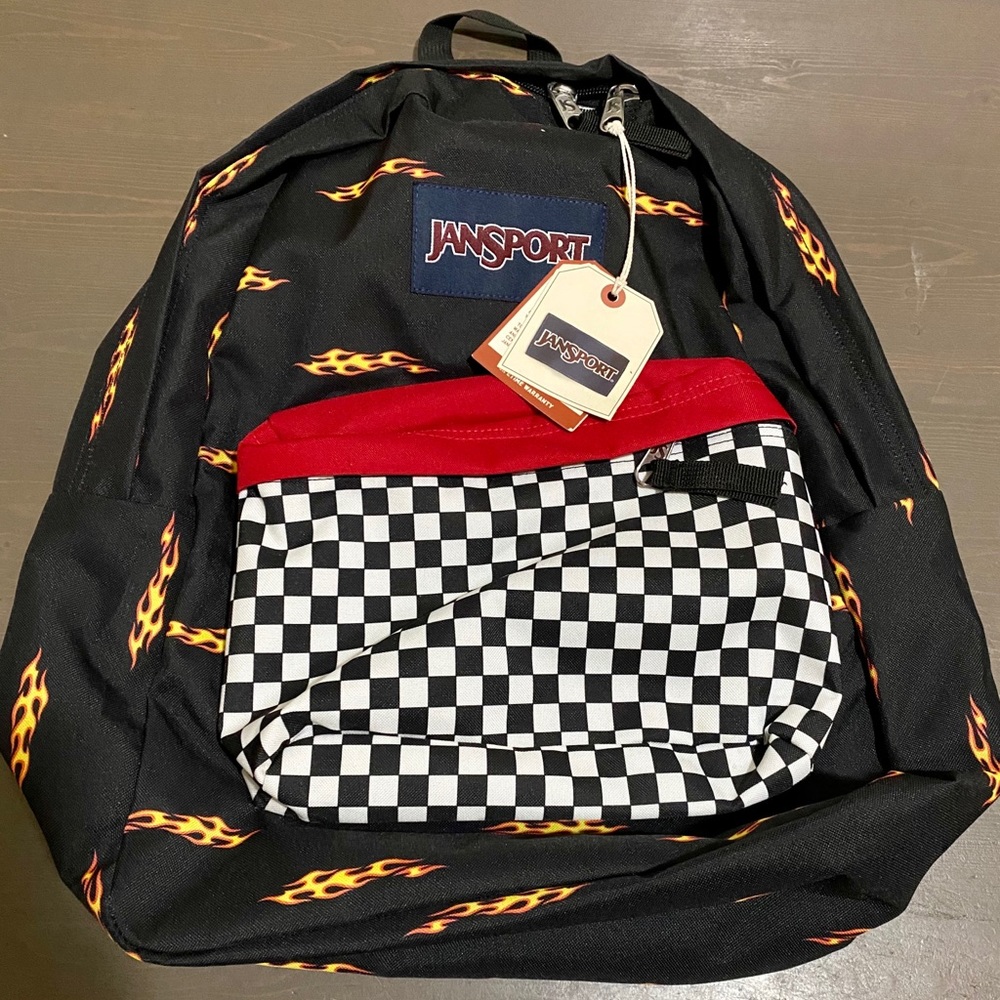 NWT Jansport Backpack-Flames